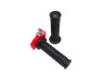 Handle set right quick throttle right-angled black / red thumb extra