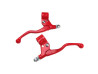 Handle set brake lever kit Lusito red short thumb extra