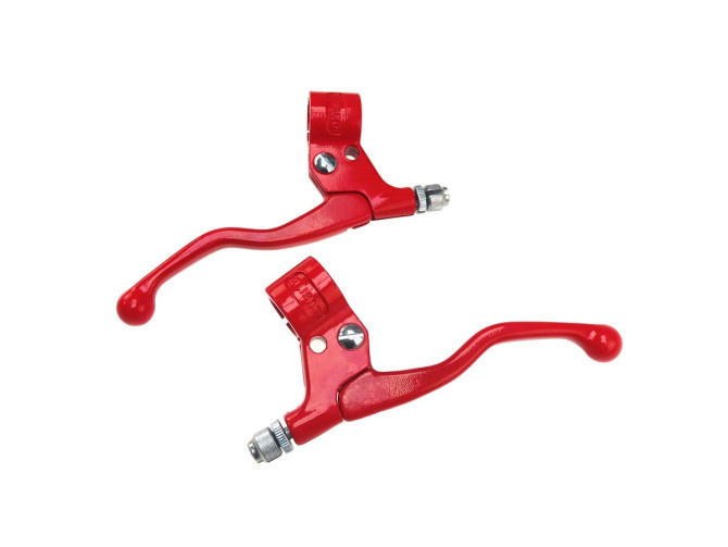 Handle set brake lever kit Lusito red short main