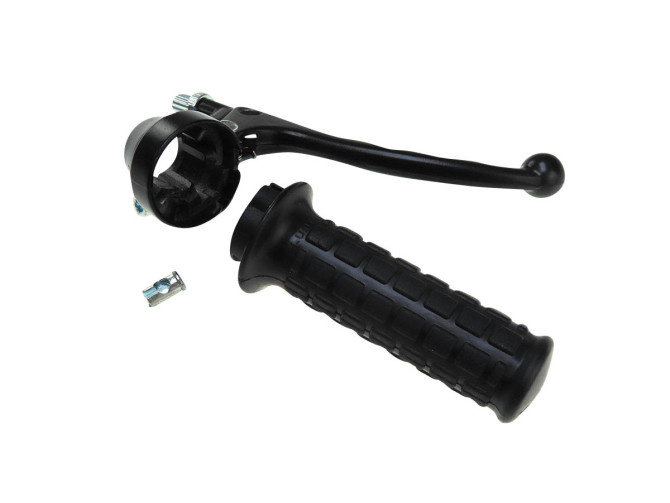Handle set right throttle lever Lusito Original black A-quality (with brake light) main
