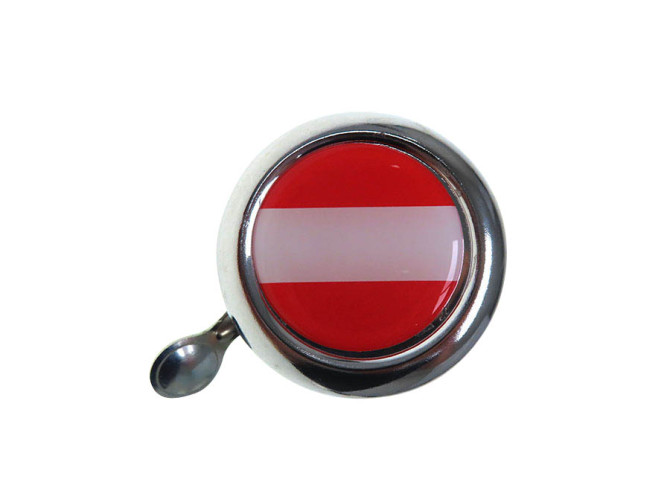 Bell chrome with country flag Austria (dome sticker) photo