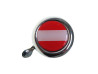 Glocke Chrom mit Landesflagge Österreich (Dome Aufkleber) thumb extra