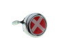 Bell chrome with country flag Denmark (dome sticker) thumb extra