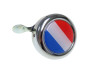Bel chroom met landsvlag Nederland (dome sticker) thumb extra