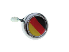 Bel chroom met landsvlag Duitsland (dome sticker)