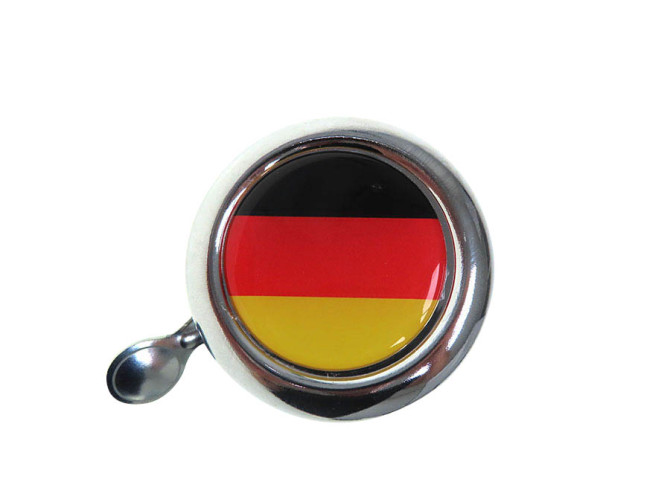 Bel chroom met landsvlag Duitsland (dome sticker) photo
