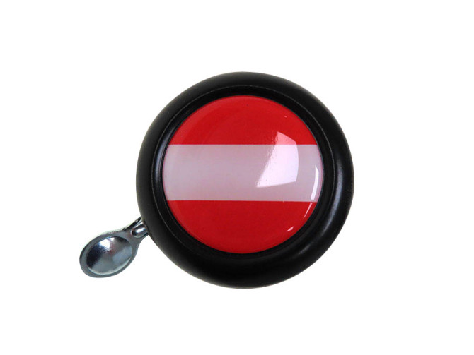 Bell black with country flag Austria (dome sticker) photo