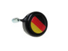 Bel zwart met landsvlag Duitsland (dome sticker) thumb extra