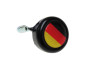 Glocke Schwarz mit Landesflagge Deutschland (Dome Aufkleber) thumb extra