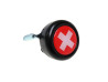 Bell black with country flag Switzerland (dome sticker) thumb extra