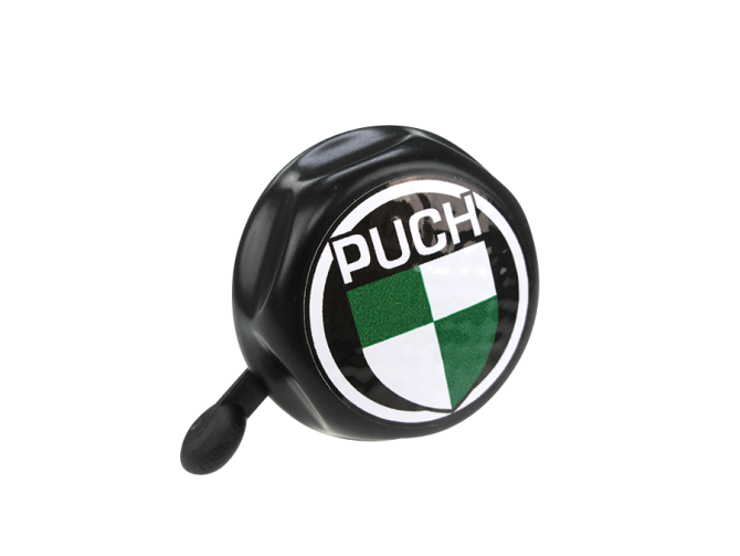 Bel zwart met Puch logo in kleur main