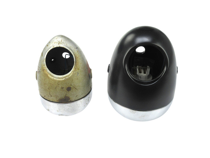 Headlight egg-model 130mm large model black  photo
