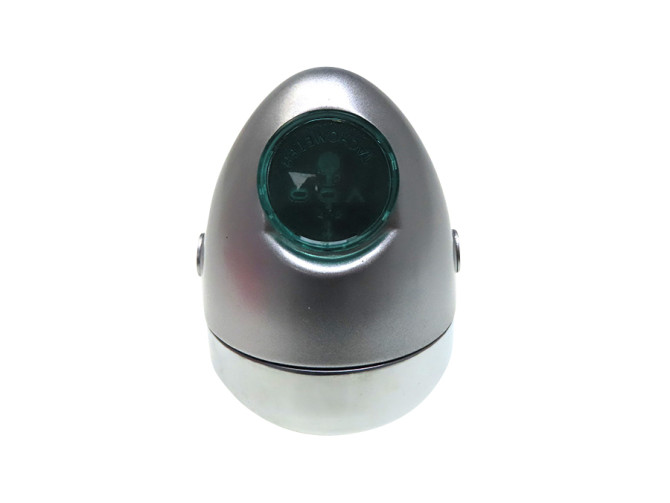 Headlight egg-model replica silver grey (side mounting) photo