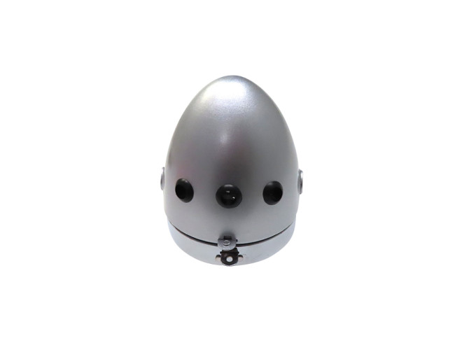 Headlight egg-model replica silver grey (side mounting) photo