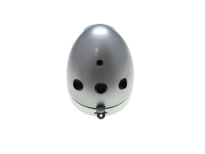 Headlight egg-model replica silver grey (middle mounting) photo