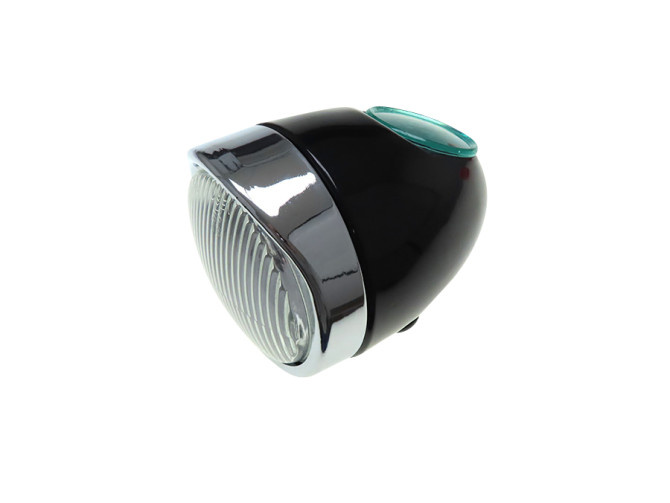 Headlight egg-model replica black Maxi (middle mounting) main