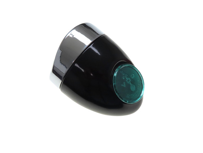 Headlight egg-model replica black Maxi (middle mounting) photo