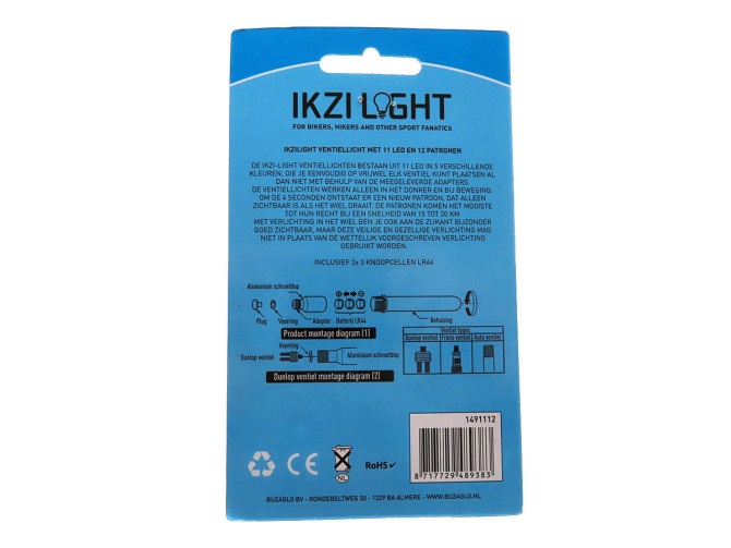 IKZI Light ventiel licht met 11 led 2 stuks photo