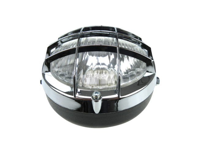 Headlight round 130mm cross with grill  photo
