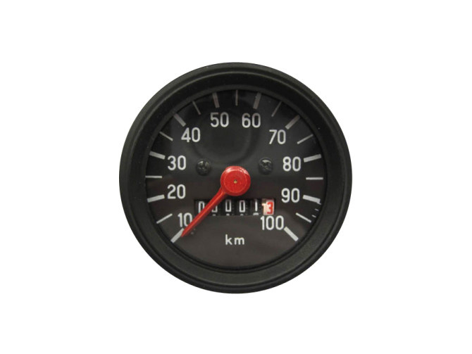 Speedometer kilometer 60mm 100 km/h Puch Monza / universal with light connection main