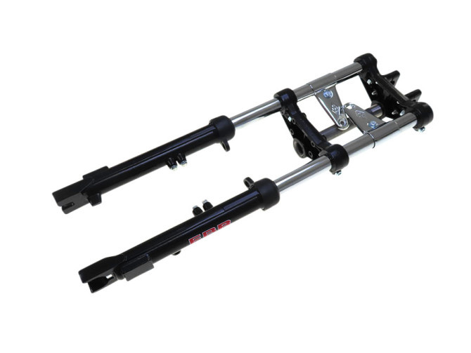 Front fork Puch Maxi EBR short 62cm hydraulic with brake caliper mount black main