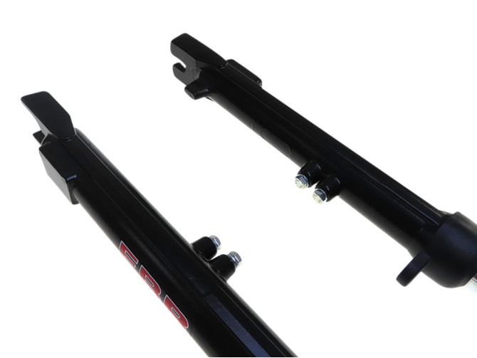 Front fork Puch Maxi EBR short 62cm hydraulic with brake caliper mount black photo