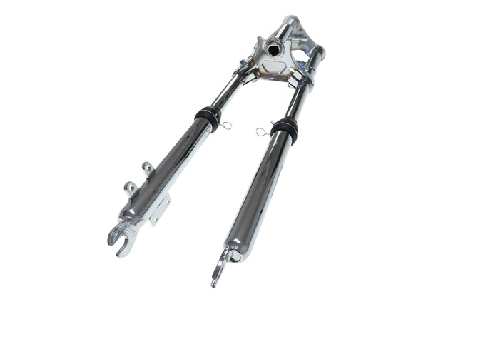 Front fork Puch Maxi EBR long 65cm with brake caliper mount chrome photo