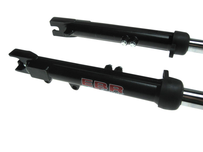 Front fork Puch Maxi EBR long 70cm hydraulic alu with brake caliper mount black  photo