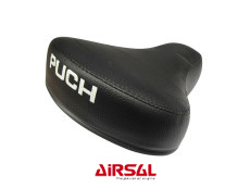 Saddle Puch Maxi black thin Puch text (small font)