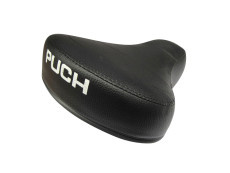 Saddle Puch Maxi black thin Puch text (small font)