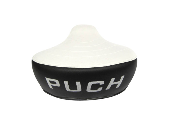 Saddle Puch Maxi black / white with text photo