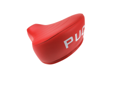Saddle Puch Maxi red with Puch text 